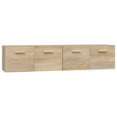vidaXL 2 db sonoma tölgy színű szerelt fa faliszekrény 80x35x36,5 cm