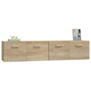 vidaXL 2 db sonoma tölgy színű szerelt fa faliszekrény 80x35x36,5 cm