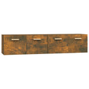 vidaXL 2 db füstös tölgy színű szerelt fa faliszekrény 80x35x36,5 cm