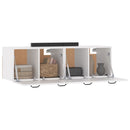 vidaXL 2 db fehér szerelt fa faliszekrény 80 x 35 x 36,5 cm