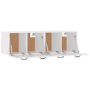 vidaXL 2 db fehér szerelt fa faliszekrény 80 x 35 x 36,5 cm