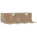 vidaXL 2 db sonoma tölgy színű szerelt fa faliszekrény 80x35x36,5 cm