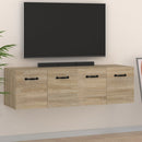vidaXL 2 db sonoma tölgy színű szerelt fa faliszekrény 80x35x36,5 cm