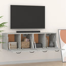 vidaXL 2 db betonszürke szerelt fa faliszekrény 80 x 35 x 36,5 cm