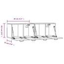vidaXL 2 db betonszürke szerelt fa faliszekrény 80 x 35 x 36,5 cm