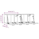 vidaXL 2 db magasfényű fehér szerelt fa faliszekrény 80x36,5x35 cm