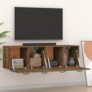 vidaXL 2 db füstös tölgy színű szerelt fa faliszekrény 80x35x36,5 cm