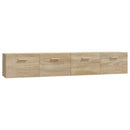 vidaXL 2 db sonoma tölgy színű szerelt fa faliszekrény 100x36,5x35 cm
