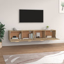 vidaXL 2 db sonoma tölgy színű szerelt fa faliszekrény 100x36,5x35 cm