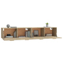 vidaXL 2 db sonoma tölgy színű szerelt fa faliszekrény 100x36,5x35 cm