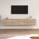 vidaXL 2 db sonoma tölgy színű szerelt fa faliszekrény 100x36,5x35 cm