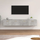 vidaXL 2 db betonszürke szerelt fa faliszekrény 100 x 36,5 x 35 cm