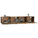 vidaXL 2 db füstös tölgy színű szerelt fa faliszekrény 100x36,5x35 cm