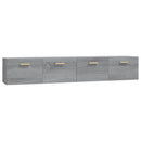 vidaXL 2 db szürke sonoma színű szerelt fa faliszekrény 100x36,5x35 cm