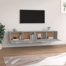 vidaXL 2 db szürke sonoma színű szerelt fa faliszekrény 100x36,5x35 cm
