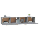vidaXL 2 db szürke sonoma színű szerelt fa faliszekrény 100x36,5x35 cm