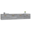 vidaXL 2 db szürke sonoma színű szerelt fa faliszekrény 100x36,5x35 cm