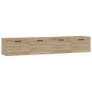 vidaXL 2 db sonoma tölgy színű szerelt fa faliszekrény 100x36,5x35 cm