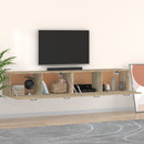 vidaXL 2 db sonoma tölgy színű szerelt fa faliszekrény 100x36,5x35 cm