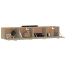 vidaXL 2 db sonoma tölgy színű szerelt fa faliszekrény 100x36,5x35 cm