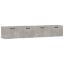 vidaXL 2 db betonszürke szerelt fa faliszekrény 100 x 36,5 x 35 cm