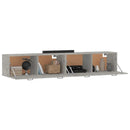 vidaXL 2 db betonszürke szerelt fa faliszekrény 100 x 36,5 x 35 cm