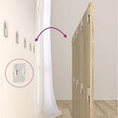 vidaXL sonoma tölgyszínű szerelt fa ágyfejtámla szekrényekkel