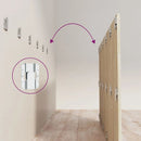 vidaXL sonoma tölgyszínű szerelt fa ágyfejtámla szekrényekkel