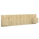 vidaXL sonoma tölgyszínű szerelt fa ágyfejtámla szekrényekkel