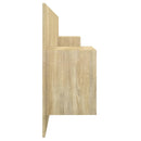 vidaXL sonoma tölgyszínű szerelt fa ágyfejtámla szekrényekkel