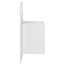 vidaXL fehér szerelt fa ágyfejtámla szekrényekkel