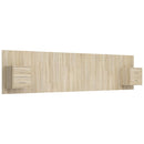 vidaXL sonoma tölgy színű szerelt fa ágyfejtámla szekrényekkel