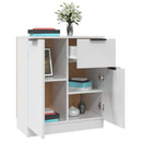 vidaXL 2 db fehér szerelt fa tálalóasztal 60 x 30 x 70 cm