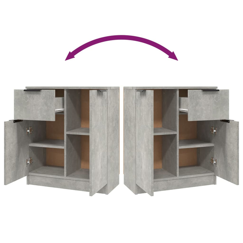 vidaXL 2 db fehér szerelt fa tálalóasztal 60 x 30 x 70 cm