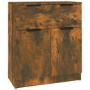 vidaXL 3 db füstös tölgy szerelt fa tálalószekrény