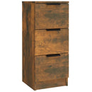 vidaXL 3 db füstös tölgy szerelt fa tálalószekrény