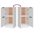 vidaXL 3 db fehér szerelt fa tálalószekrény