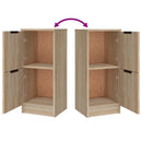 vidaXL 3 db sonoma tölgyszínű szerelt fa tálalószekrény