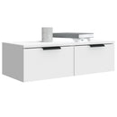 vidaXL 2 db fehér szerelt fa fali szekrény 68 x 30 x 20 cm