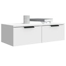 vidaXL 2 db fehér szerelt fa fali szekrény 68 x 30 x 20 cm