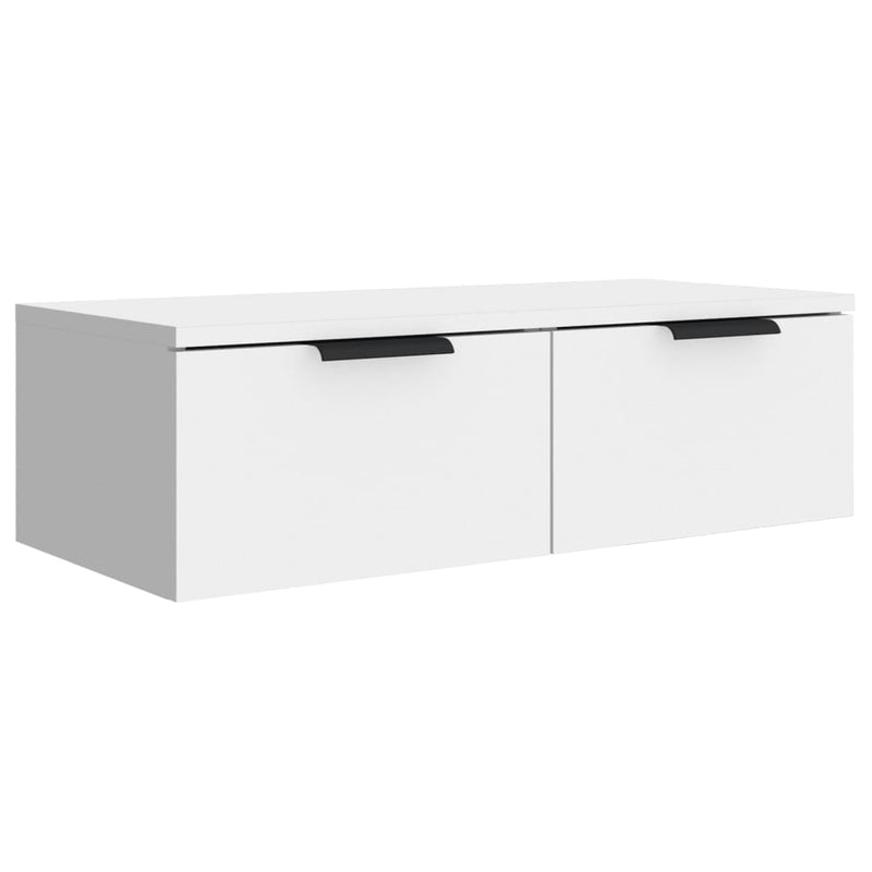 vidaXL 2 db fehér szerelt fa fali szekrény 68 x 30 x 20 cm
