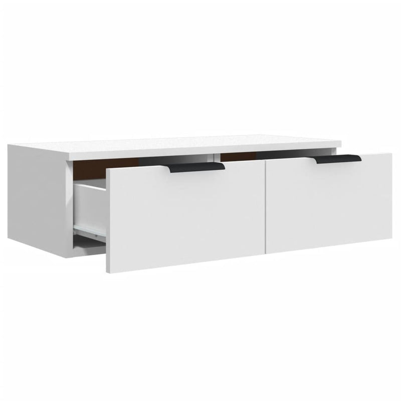 vidaXL 2 db fehér szerelt fa fali szekrény 68 x 30 x 20 cm