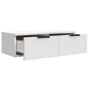 vidaXL 2 db fehér szerelt fa fali szekrény 68 x 30 x 20 cm