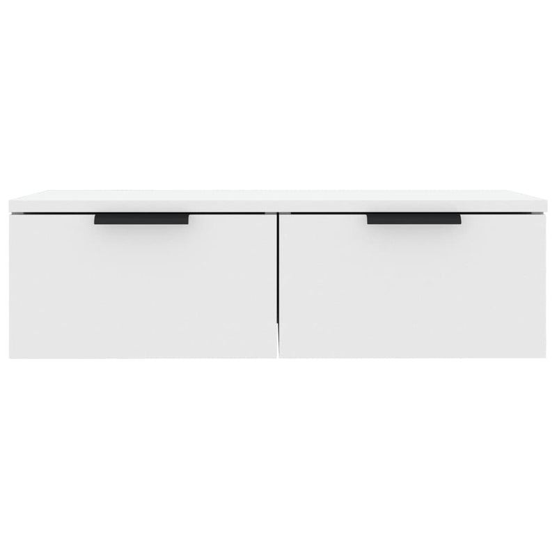 vidaXL 2 db fehér szerelt fa fali szekrény 68 x 30 x 20 cm