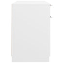 vidaXL fehér szerelt fa íróasztal szekrénnyel