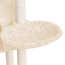 vidaXL krémszínű macskabútor szizál kaparófákkal 108,5 cm