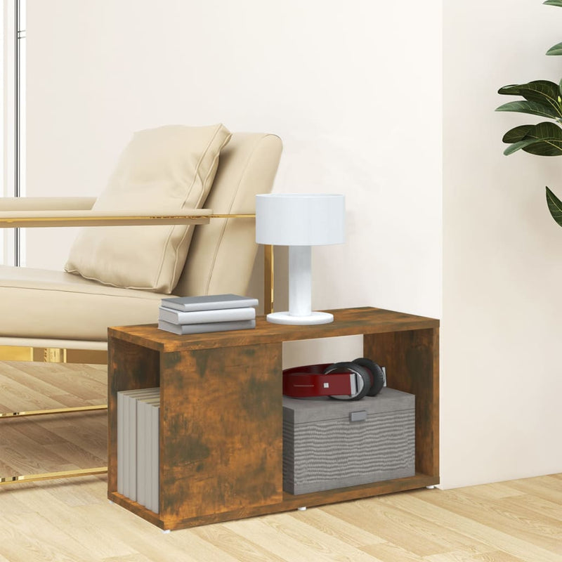 vidaXL füstös tölgy színű szerelt fa TV-szekrény 60 x 24 x 32 cm
