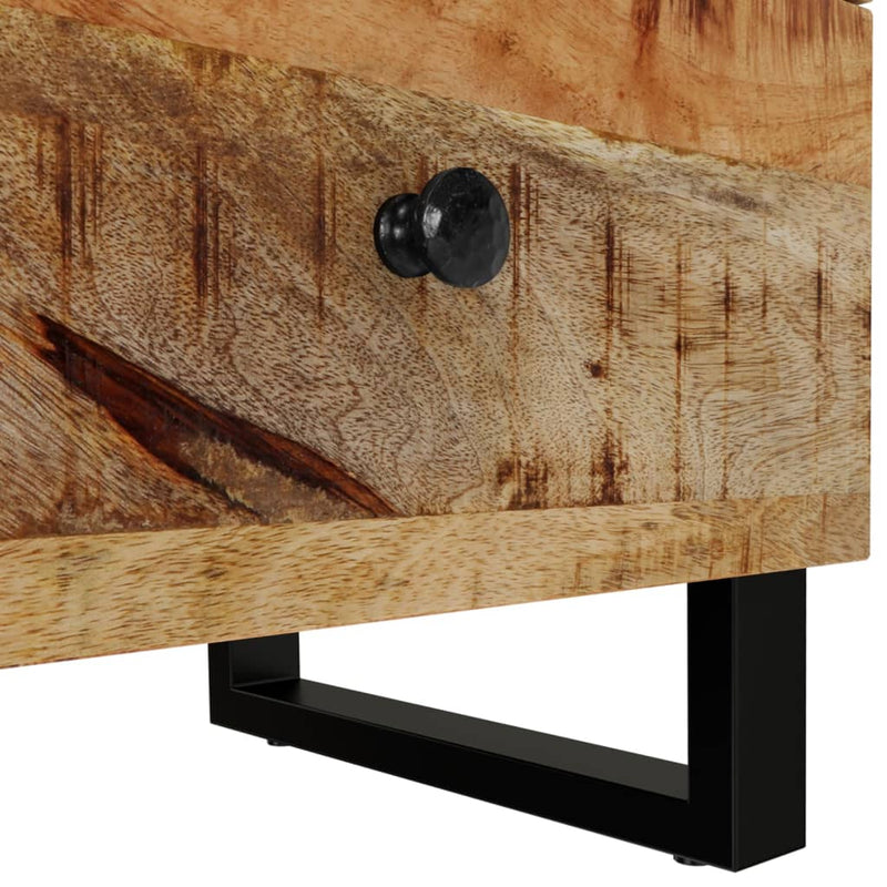 vidaXL 2 db tömör mangófa éjjeliszekrény 40 x 33 x 46 cm