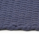 vidaXL négyszögletes tengerészkék pamut szőnyeg 120x180 cm