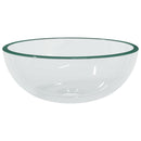 vidaXL átlátszó edzett üveg mosdókagyló 30x12 cm